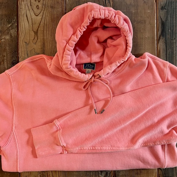 J. Crew Shirts Jcrew Terry Sweatshirt Garment Dyed Hoodie Poshmark